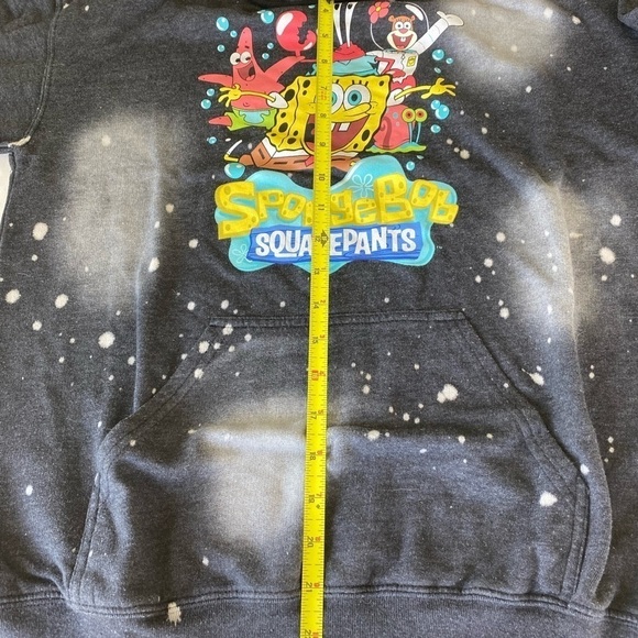 NICKELODEON Sponge Bob Square Pants Hooded Sweatshirt Unisex Size Small - Picture 7 of 8